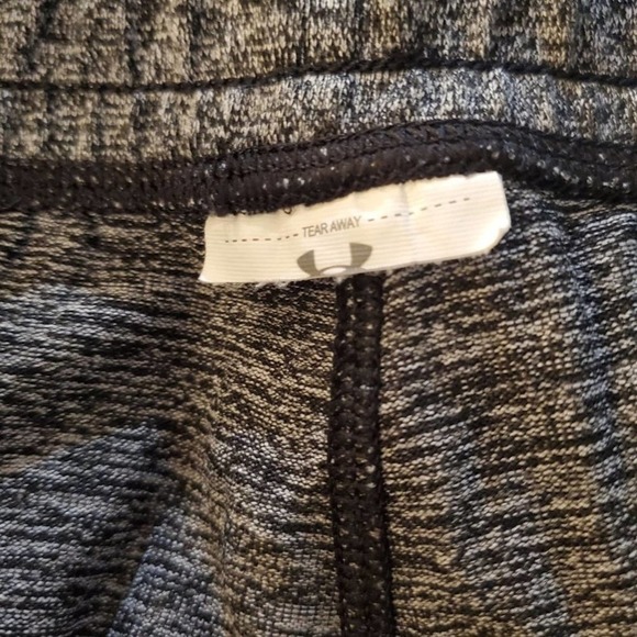 Under Armor Heather Dark Gray Cropped Joggers Athleisure Size Medium - Picture 6 of 6
